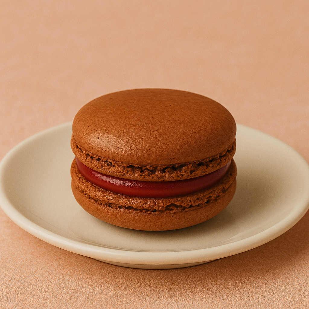 Macaron ciocolata și caramel