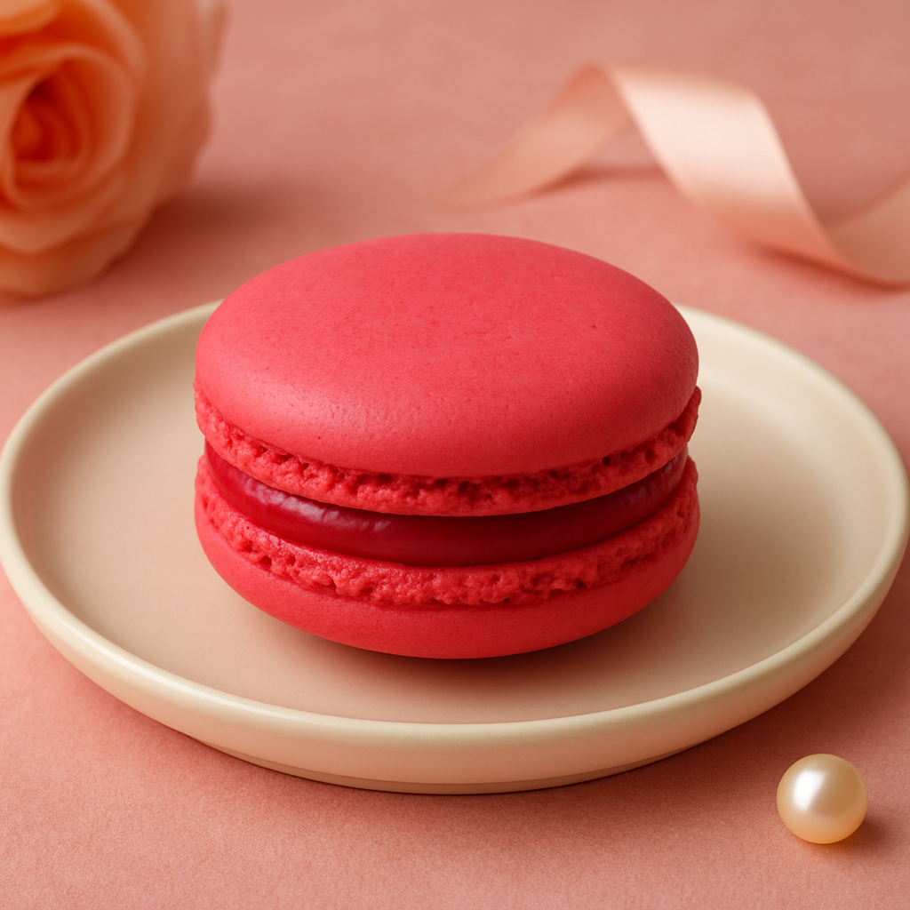 Macaron zmeura 