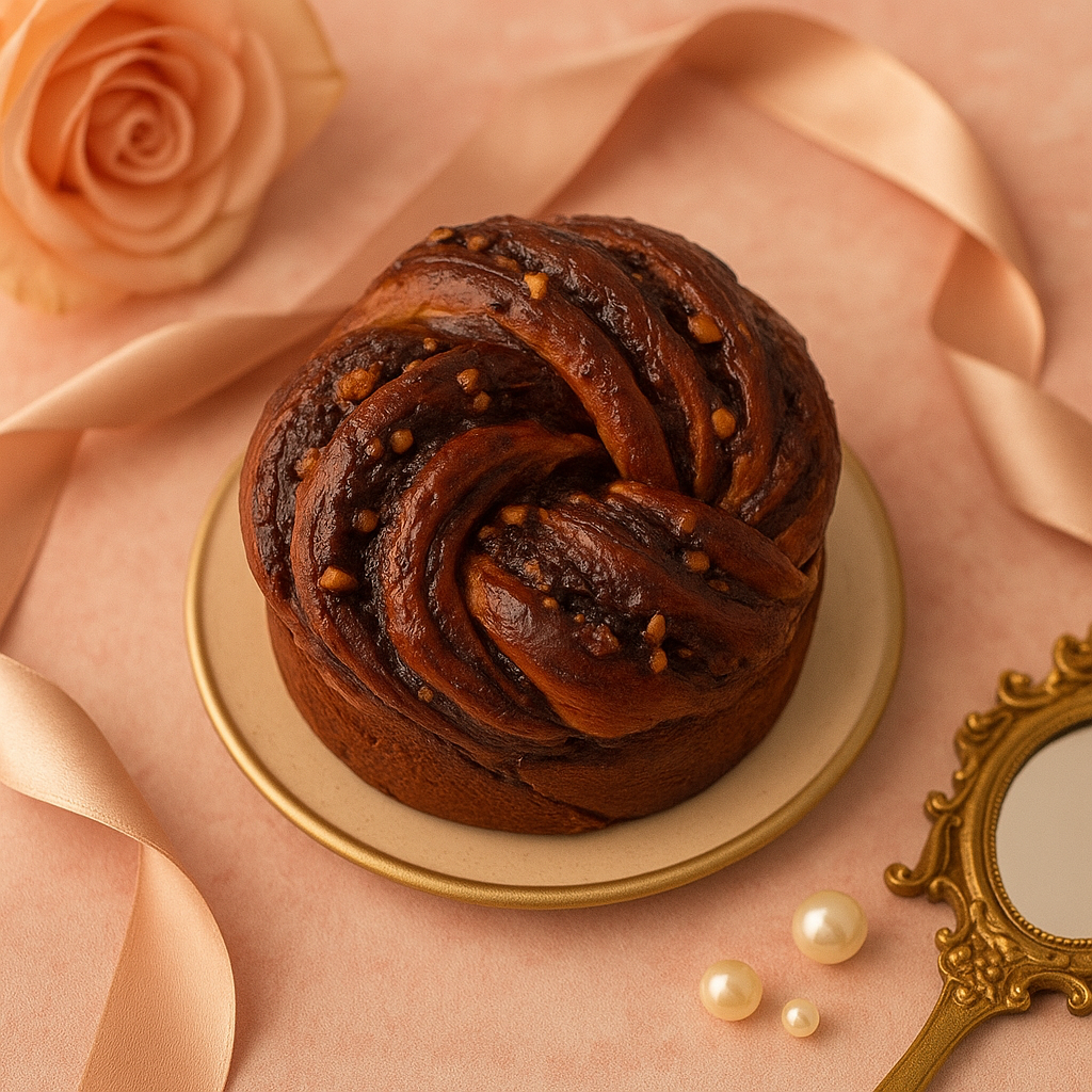 Babka  cu ciocolata și alune 